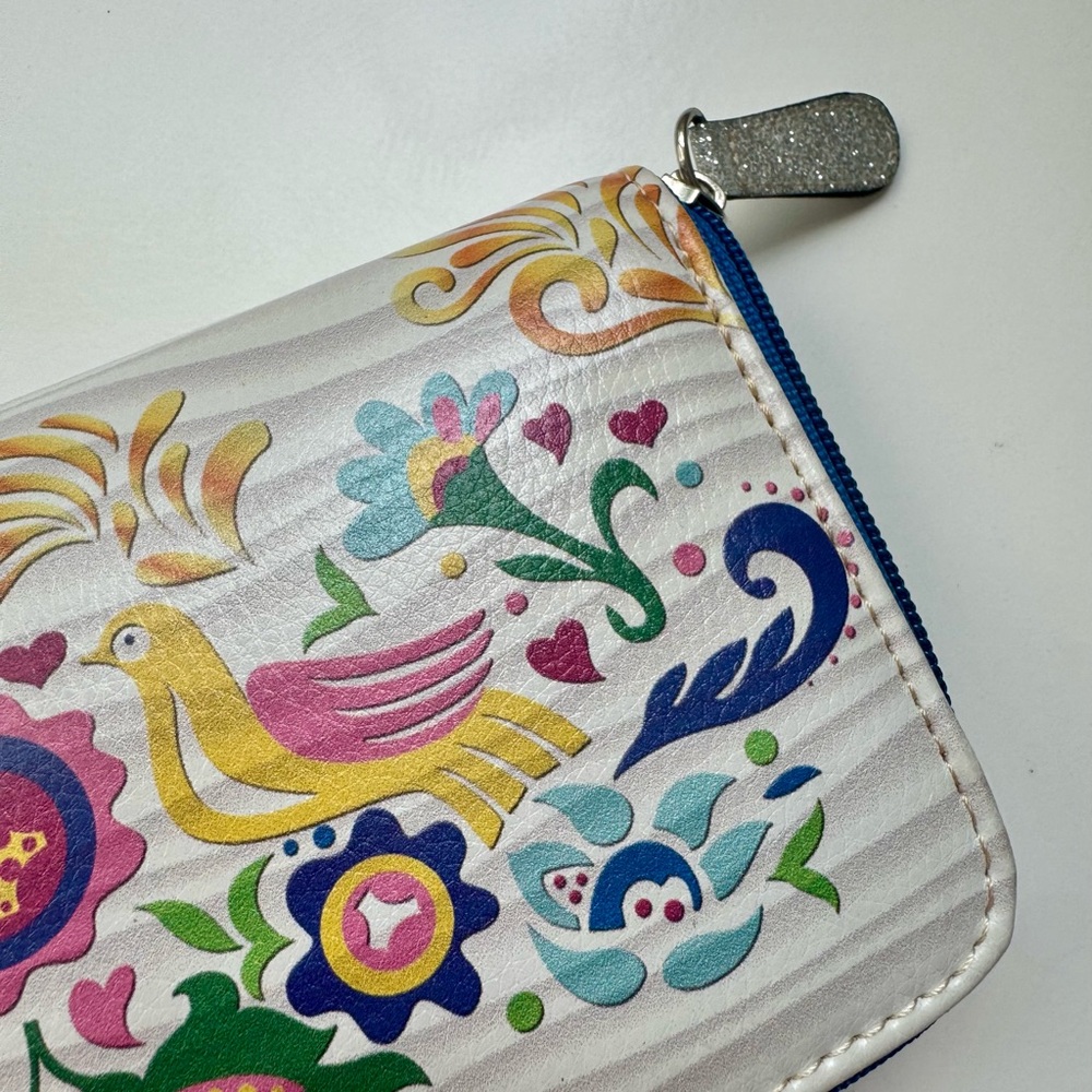Colorful Floral Bird Wallet